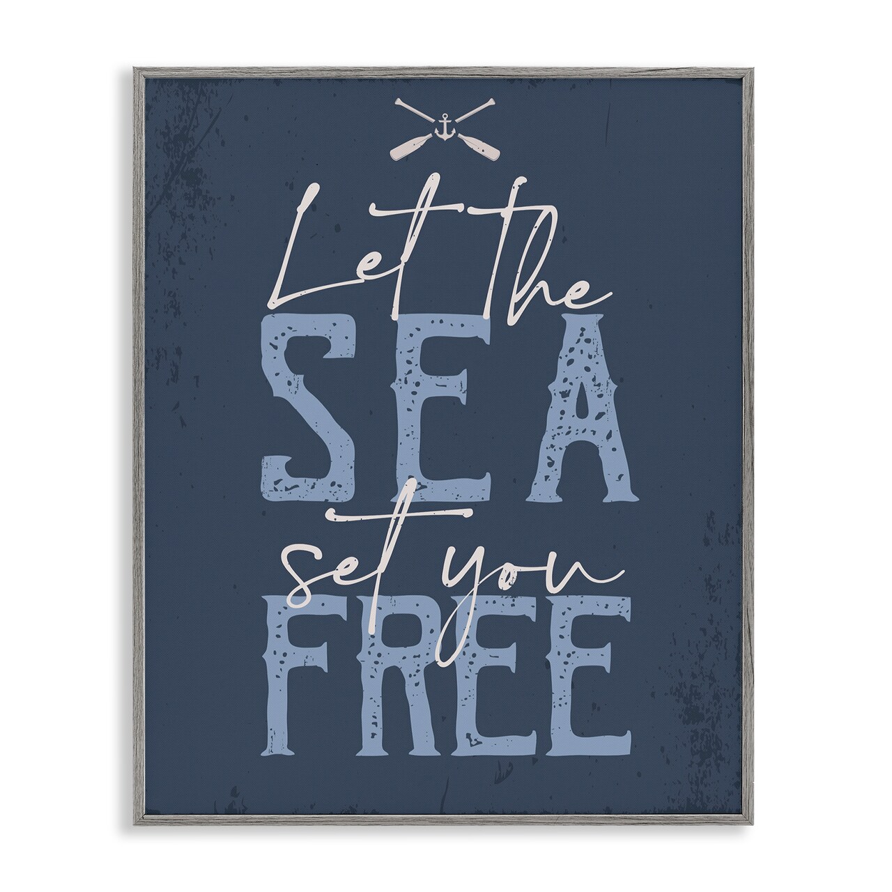 Stupell Industries Sea Set You Free Framed Giclee Wall Art Design by Angela Nickeas